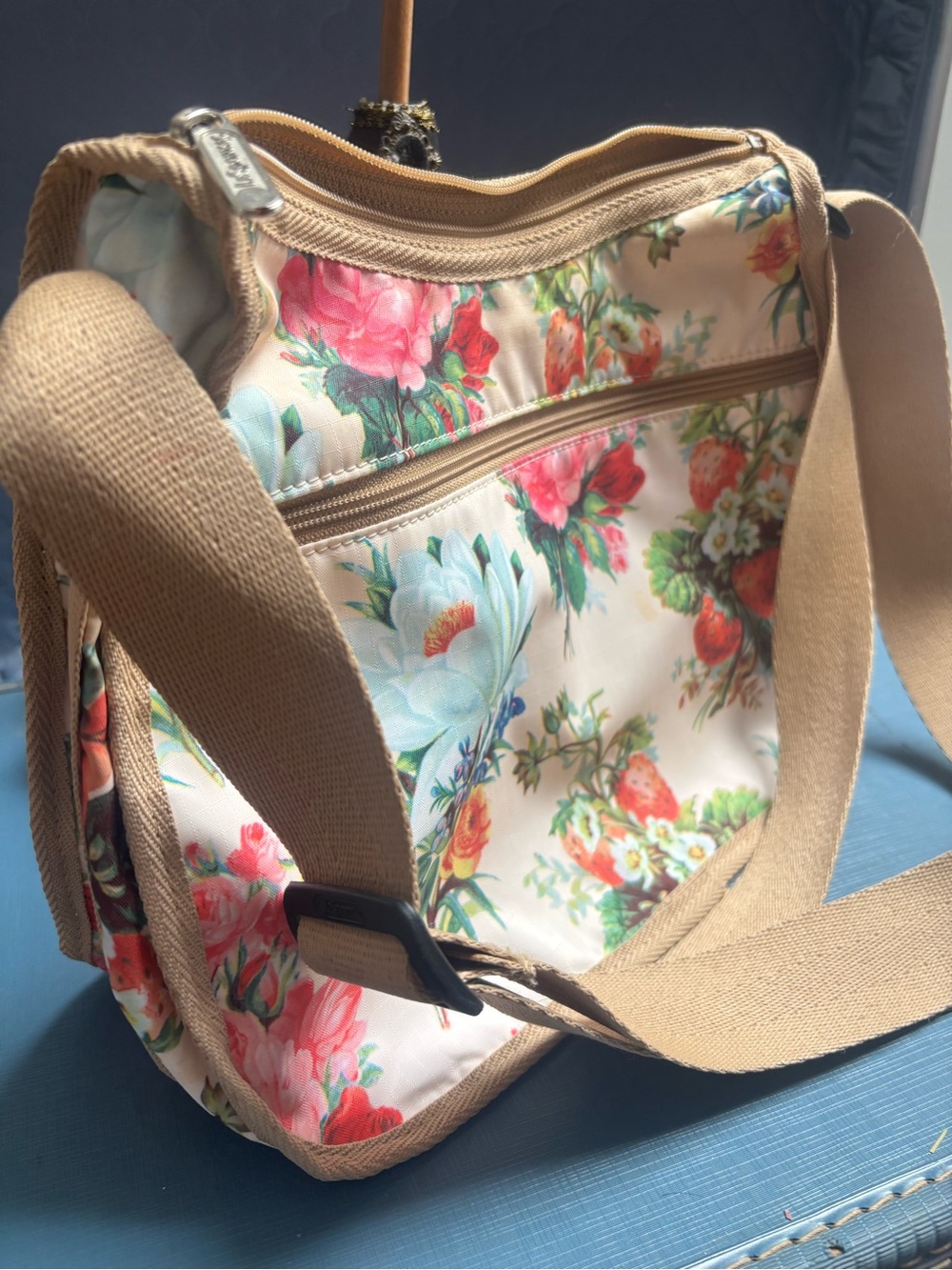LeSportsac Bag Messenger Multicoloured Y2K Crossbody Shoulder Bag i